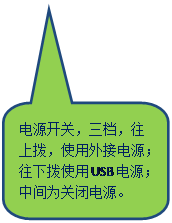 Բ�Ǿ��α�ע: ��Դ���أ����������ϲ���ʹ����ӵ�Դ�����²�ʹ��USB��Դ���м�Ϊ�رյ�Դ��
